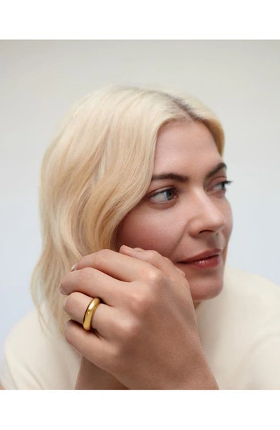 Monica Vinader X Kate Young Stacking Ring In 18k Gold Vermeil