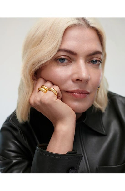 Monica Vinader X Kate Young Stacking Ring In 18k Gold Vermeil