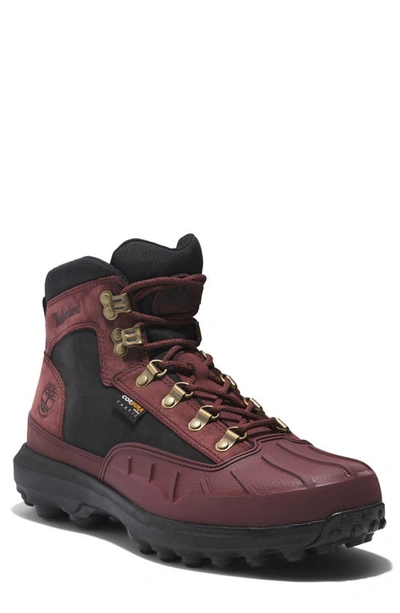 Shop Timberland Converge Waterproof Duck Boot In Burgundy Nubuck