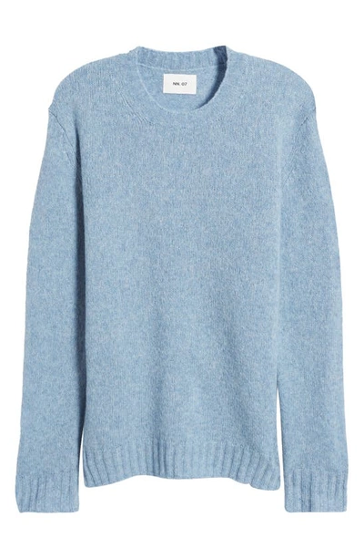 Shop Nn07 Lee 6598 Wool Blend Crewneck Sweater In Dust Blue