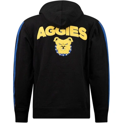 Shop Fisll Black North Carolina A&t Aggies Oversized Stripes Pullover Hoodie