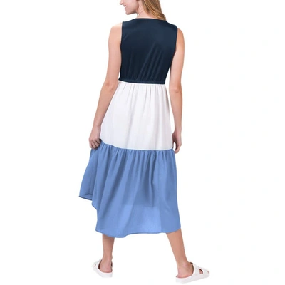 Shop G-iii 4her By Carl Banks Navy/white/royal Dallas Cowboys 12th Inning Colorblock Dress