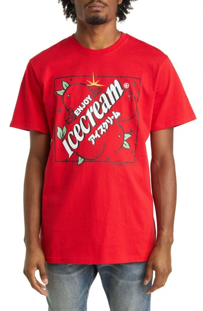 Shop Icecream Flavor Graphic T-shirt In True Red