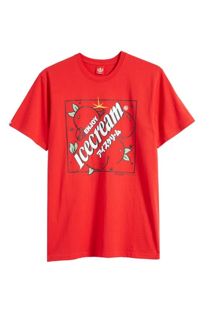 Shop Icecream Flavor Graphic T-shirt In True Red