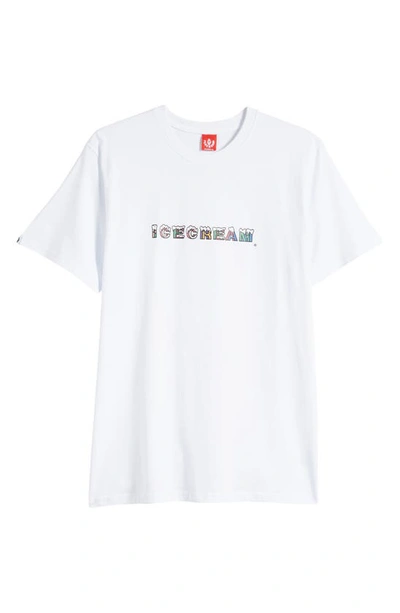 Shop Icecream Snowfall Graphic T-shirt In White