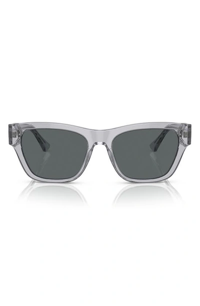 Versace Sonnenbrille Mit Eckigem Gestell In Grey