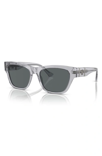 Versace Sonnenbrille Mit Eckigem Gestell In Grey