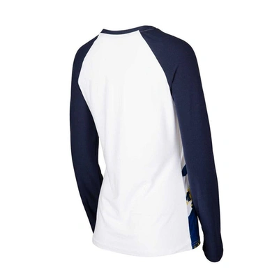 Shop Concepts Sport Navy Michigan Wolverines Tinsel Ugly Sweater Long Sleeve T-shirt & Pants Sleep Set