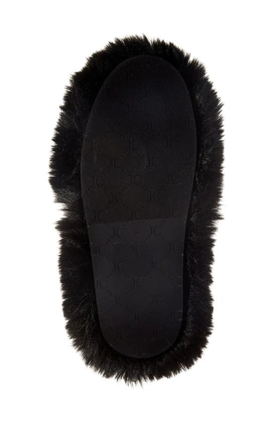 Shop Jeffrey Campbell Rlxathome Faux Fur Slipper In Black