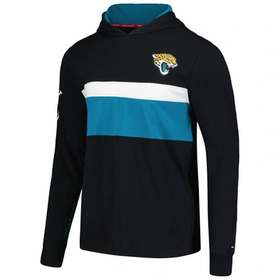 Shop Tommy Hilfiger Black Jacksonville Jaguars Morgan Long Sleeve Hoodie T-shirt