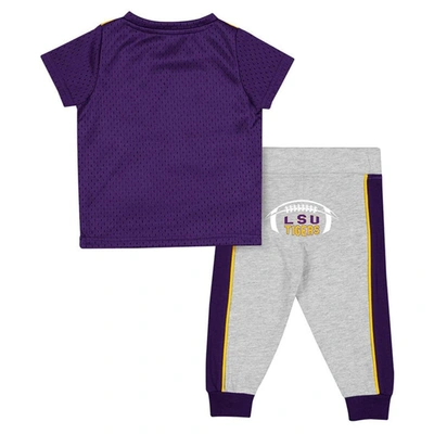 Shop Colosseum Infant  Purple/heather Gray Lsu Tigers Ka-boot-it Jersey & Pants Set