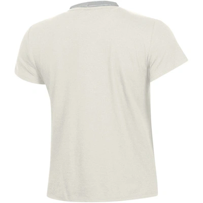 Shop Under Armour White Auburn Tigers Iconic T-shirt In Cream