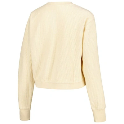 Shop League Collegiate Wear Cream Oregon Ducks Timber Cropped Pullover Sweatshirt