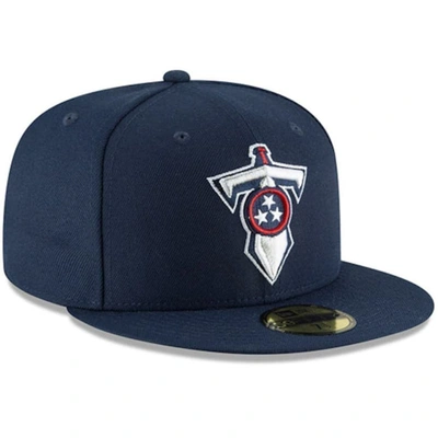 Shop New Era Navy Tennessee Titans Omaha 59fifty Fitted Hat