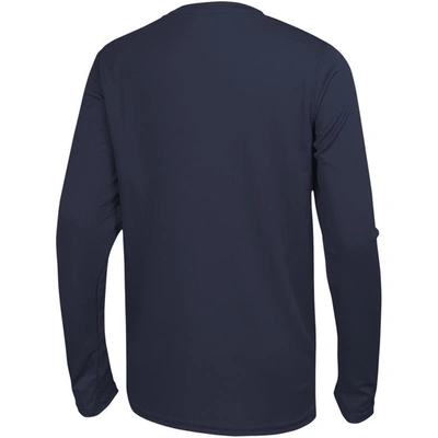Shop Outerstuff Navy Dallas Cowboys Side Drill Long Sleeve T-shirt