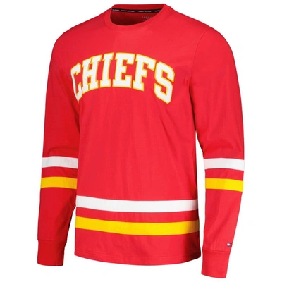 Shop Tommy Hilfiger Red/gold Kansas City Chiefs Nolan Long Sleeve T-shirt