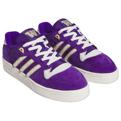 Shop Adidas Originals Purple Washington Huskies Rivalry Low Basketball Shoes