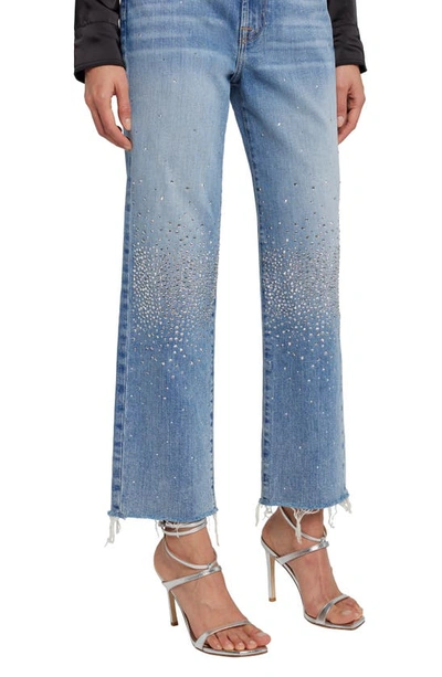 Shop 7 For All Mankind Logan Embellished High Waist Ankle Stovepipe Jeans In Ode To