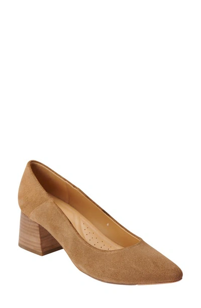 Shop Nisolo Fiorela Go-to Pointed Toe Pump In Taupe