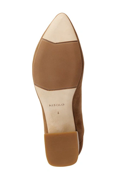 Shop Nisolo Fiorela Go-to Pointed Toe Pump In Taupe