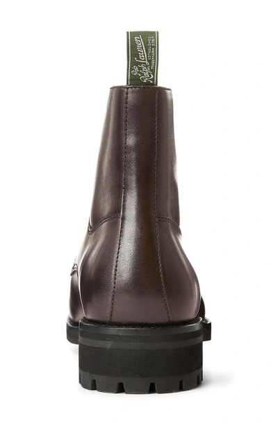 Shop Polo Ralph Lauren Bryson Lace-up Boot In Dark Brown
