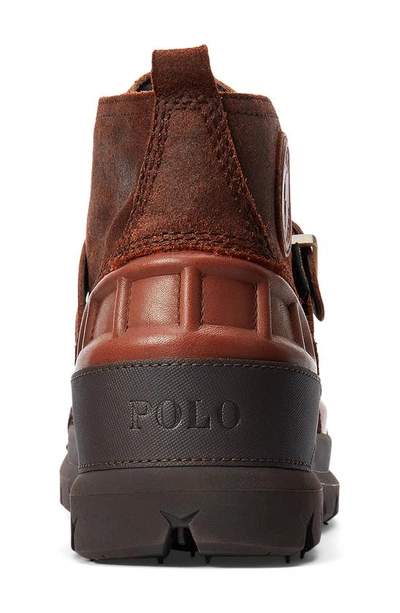 Shop Polo Ralph Lauren Oslo Waterproof Mid Duck Boot In Polo Tan