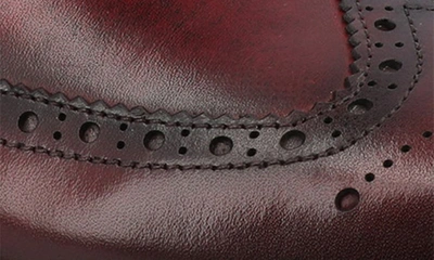 Taft 365 Leather Wingtip Boot In Oxblood