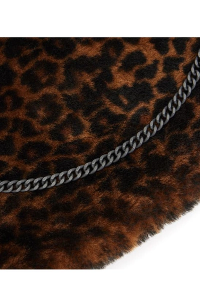 Shop Allsaints Eve Genuine Shearling Crossbody Bag In Leopard