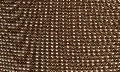 Pantherella Tewkesbury Cotton Blend Bird's Eye Dress Socks In Dark Brown Mix