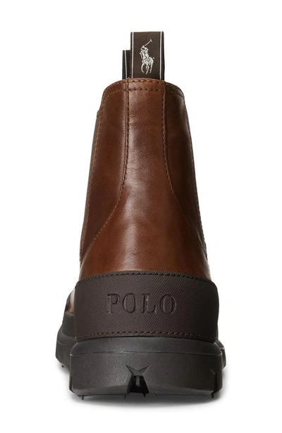 Shop Polo Ralph Lauren Oslo Chelsea Boot In Tan
