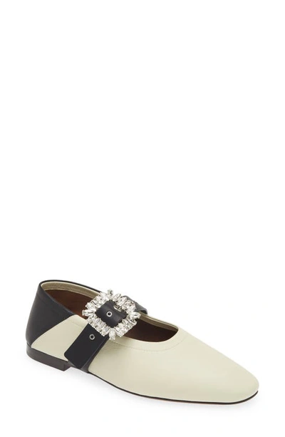 Shop Wales Bonner Glide Convertible Heel Mary Jane In White