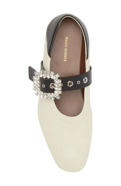 Shop Wales Bonner Glide Convertible Heel Mary Jane In White