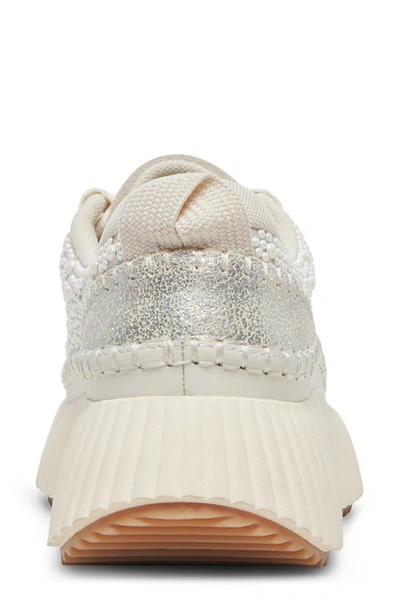 Shop Dolce Vita Dolen Imitation Pearl Sneaker In Vanilla Pearls
