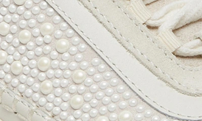 Shop Dolce Vita Dolen Imitation Pearl Sneaker In Vanilla Pearls
