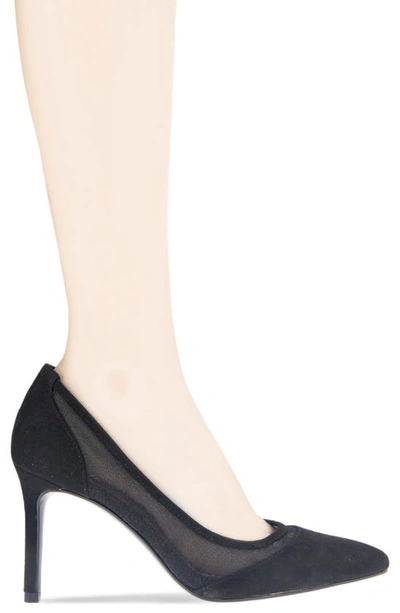 Shop Bcbgeneration Asher Pointed Toe Pump In Black Microsuede
