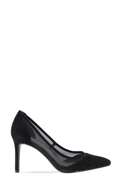 Shop Bcbgeneration Bcbg Asher Pointed Toe Pump In Black Microsuede