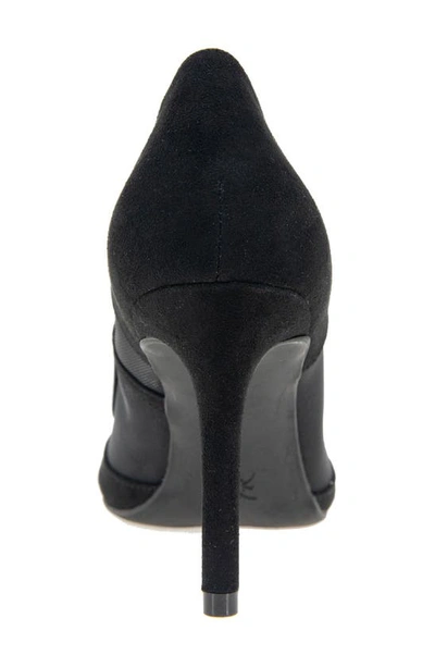 Shop Bcbgeneration Bcbg Asher Pointed Toe Pump In Black Microsuede