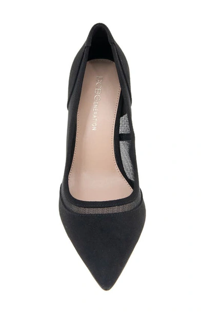 Shop Bcbgeneration Asher Pointed Toe Pump In Black Microsuede