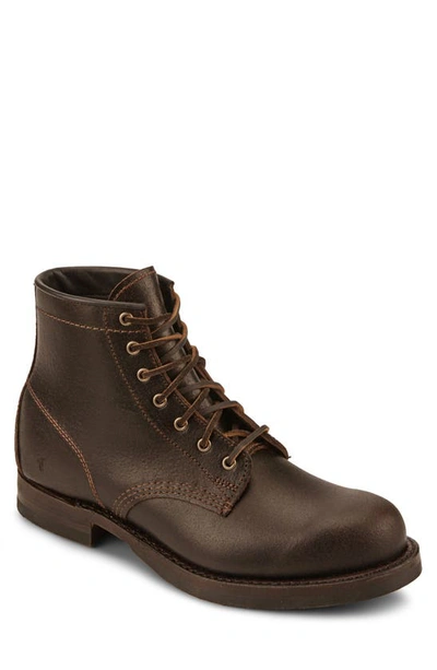 Shop Frye John Addison Combat Boot In Brown