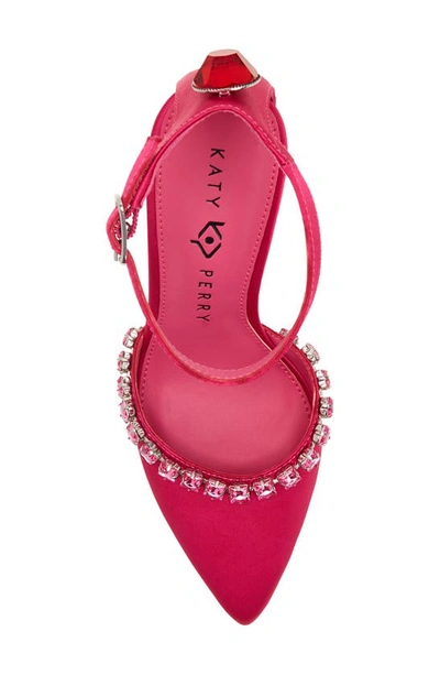 Shop Katy Perry The Lookerr Ankle Strap Pointed Toe Pump In Luminous Pink