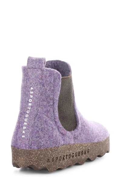 Shop Asportuguesas By Fly London Caia Chelsa Boot In Purple Tweed/ Felt
