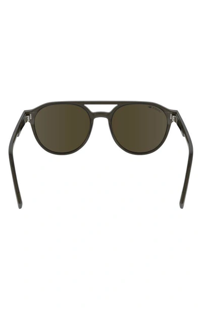 Shop Lacoste 53mm Oval Sunglasses In Transparent Grey