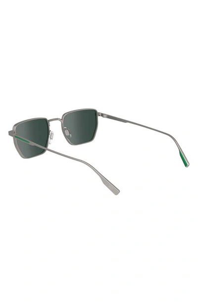 Shop Lacoste Premium Heritage 52mm Rectangular Sunglasses In Matte Light Gunmetal