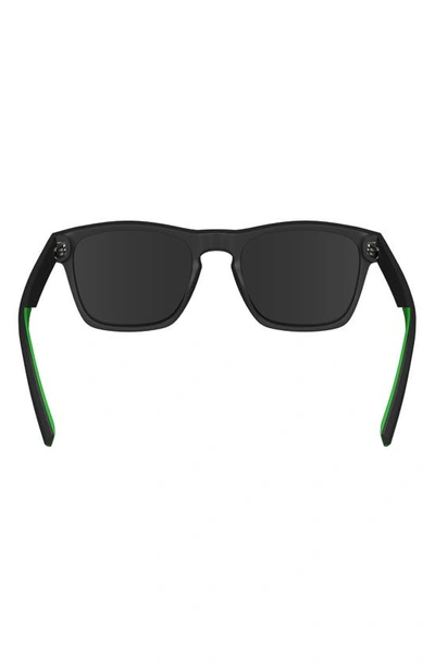 Shop Lacoste 53mm Rectangular Sunglasses In Matte Black