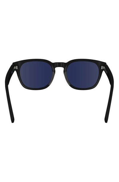 Shop Lacoste Premium Heritage 49mm Rectangular Sunglasses In Black