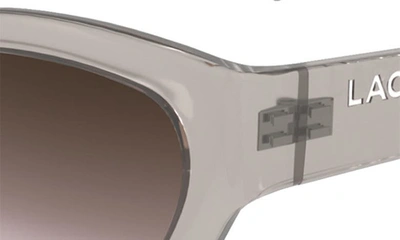 Shop Lacoste Sport 54mm Cat Eye Sunglasses In Opaline Nude