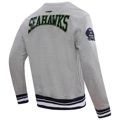 Shop Pro Standard Heather Gray Seattle Seahawks Crest Emblem Pullover Sweatshirt