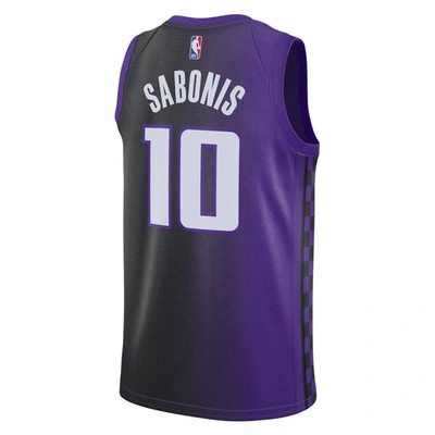 Shop Jordan Brand Unisex  Domantas Sabonis Purple Sacramento Kings Swingman Jersey