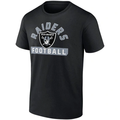 Shop Fanatics Branded Black/white Las Vegas Raiders Two-pack 2023 Schedule T-shirt Combo Set