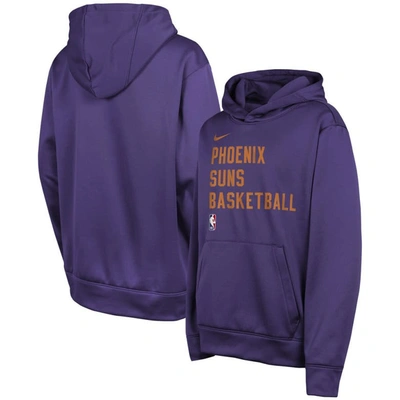 Shop Nike Youth  Purple Phoenix Suns Spotlight Performance Pullover Hoodie